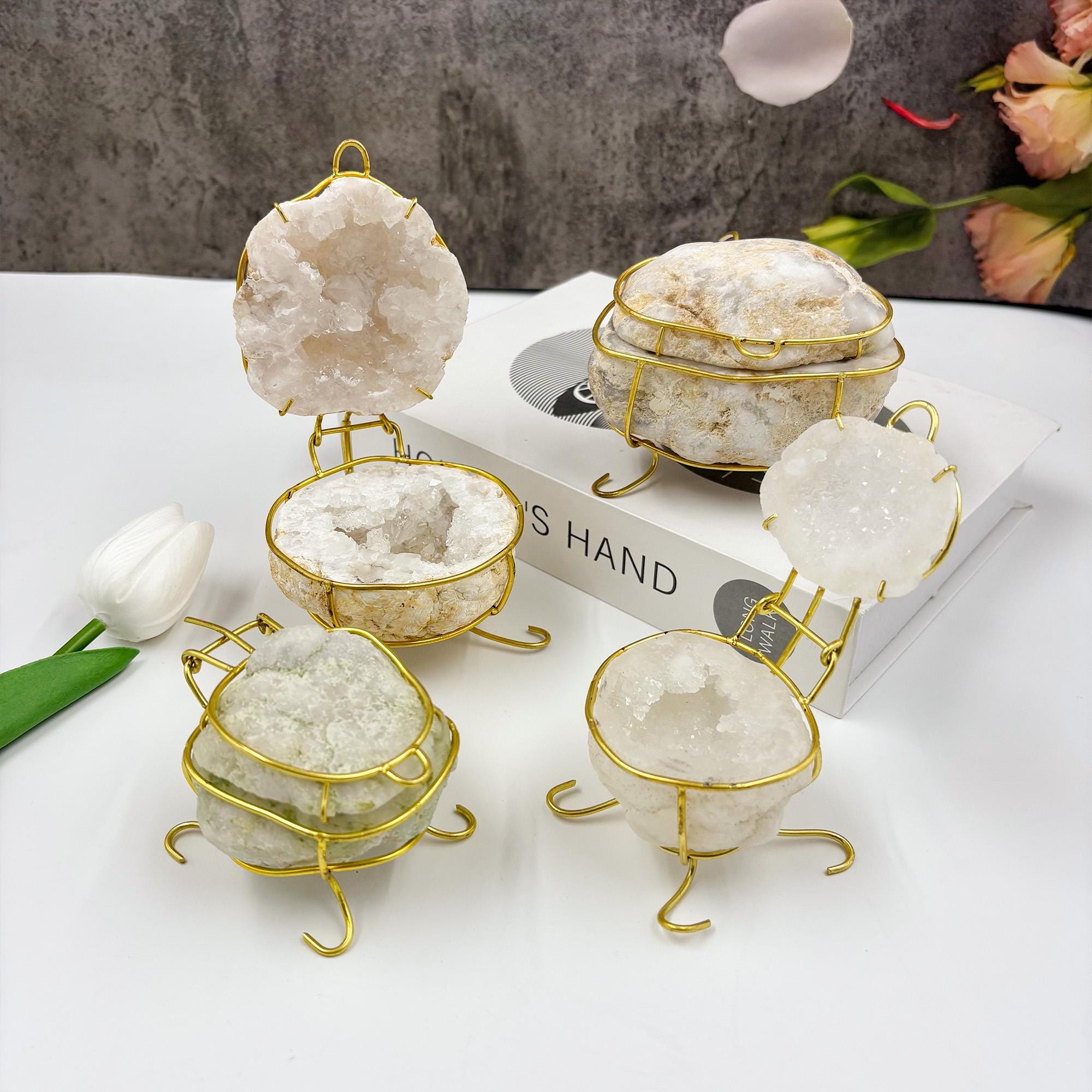 Engagement Ring Box, Crystal Ring Box with Stand, Moroccan Geode Ring Boxes,Ring Container,Crystal Ring Box, Proposal Ring Box, wedding gift