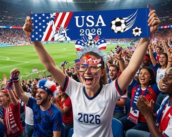 2026 International Game Day Outfit & Tailgate Accessories | 5-Piece Soccer Watch Party Set - Choose 8 Countries Fan Gear