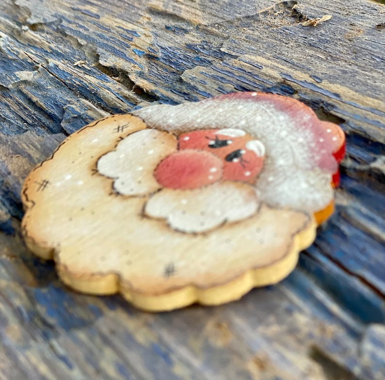 Country Santa Pin or Magnet image 5