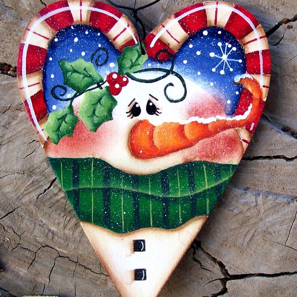 Sweetheart Snowman Ornament