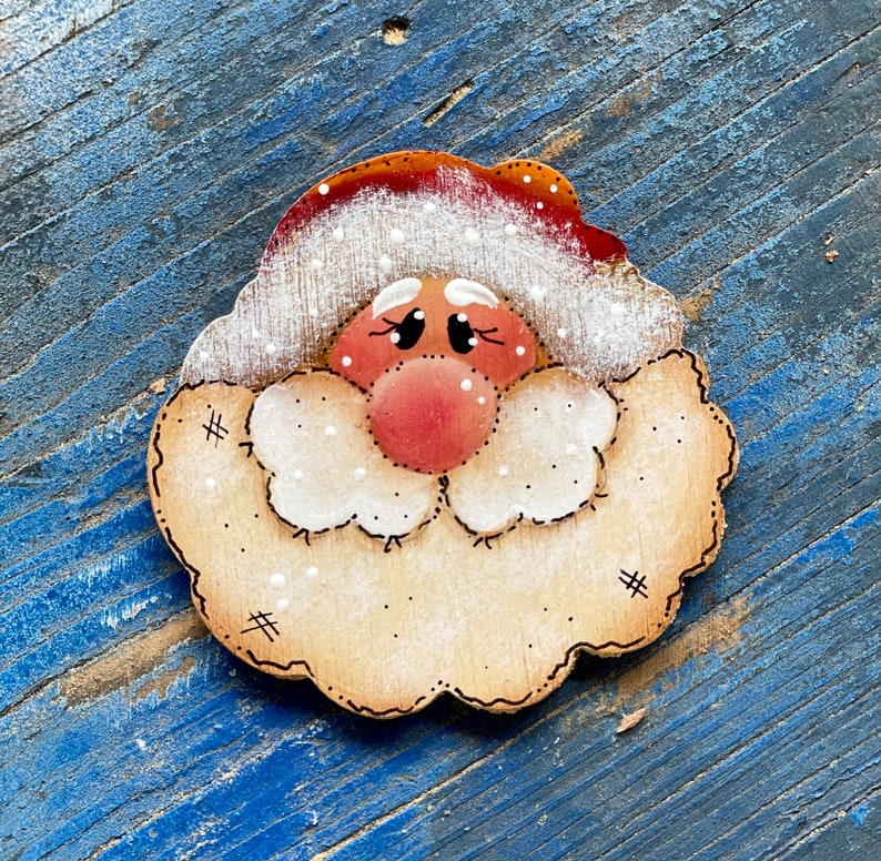 Country Santa Pin or Magnet image 2