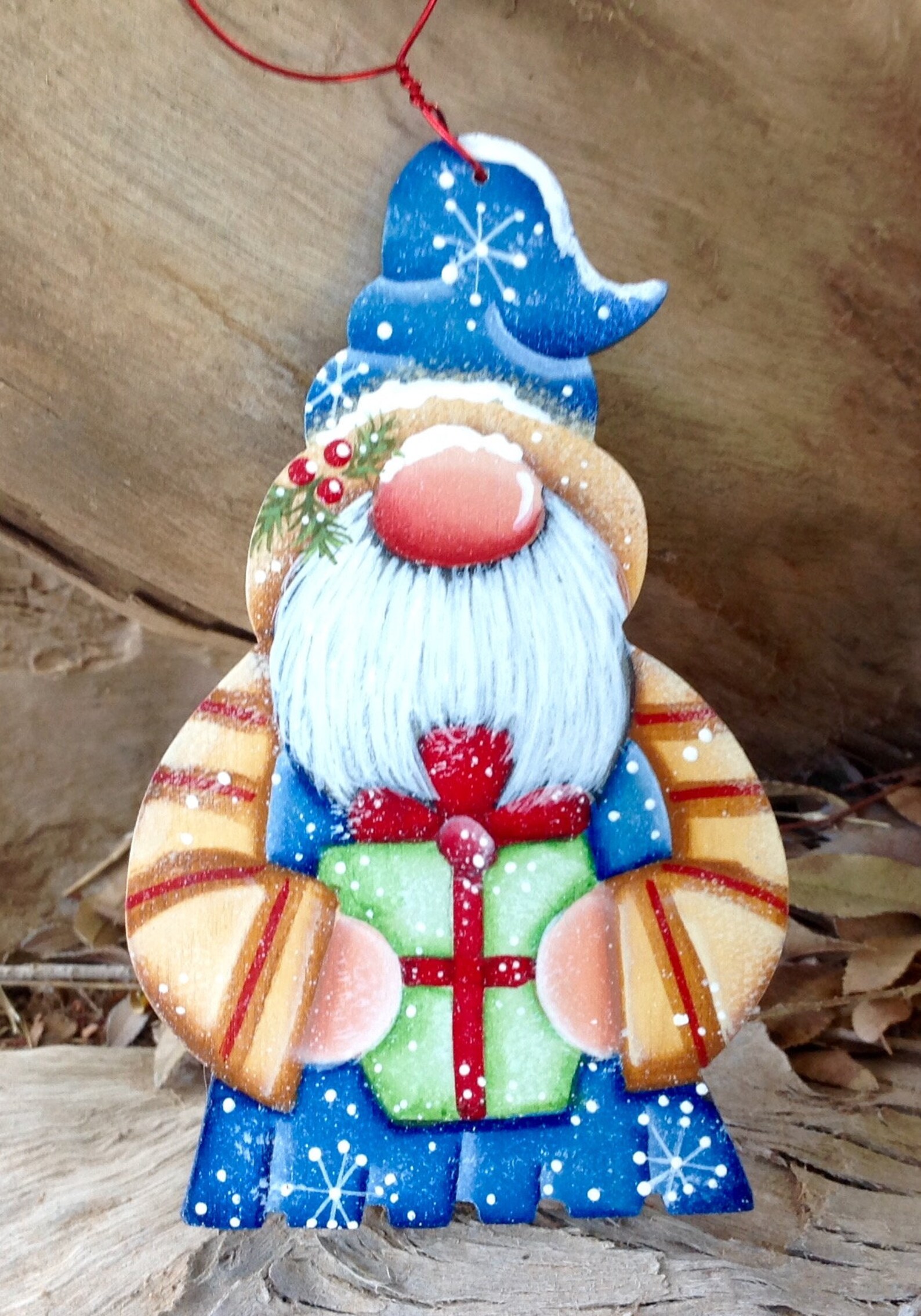 Christmas Gnome Ornament | Etsy