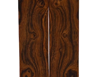 Bookmatched Ironwood Knife Handle Scales – Natural Wood for DIY Crafts – Size 5.12 x 1.75 x 0.5 inches – 1 Pair
