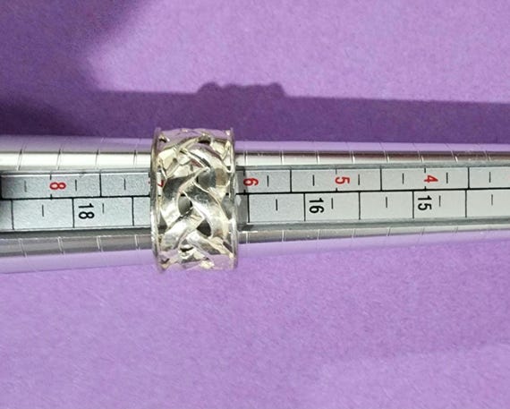 Ring:  Celtic Knot Sterling Silver. Wide - image 10