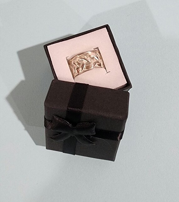 Ring:  Celtic Knot Sterling Silver. Wide - image 4