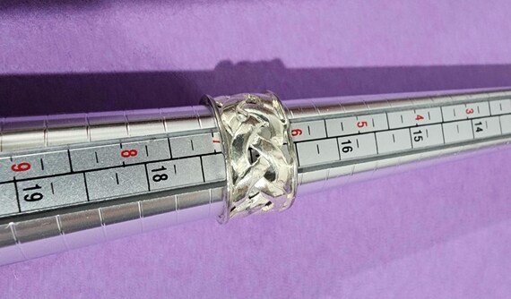 Ring:  Celtic Knot Sterling Silver. Wide - image 9