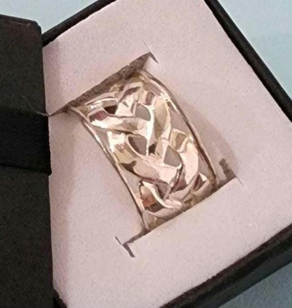 Ring:  Celtic Knot Sterling Silver. Wide - image 1
