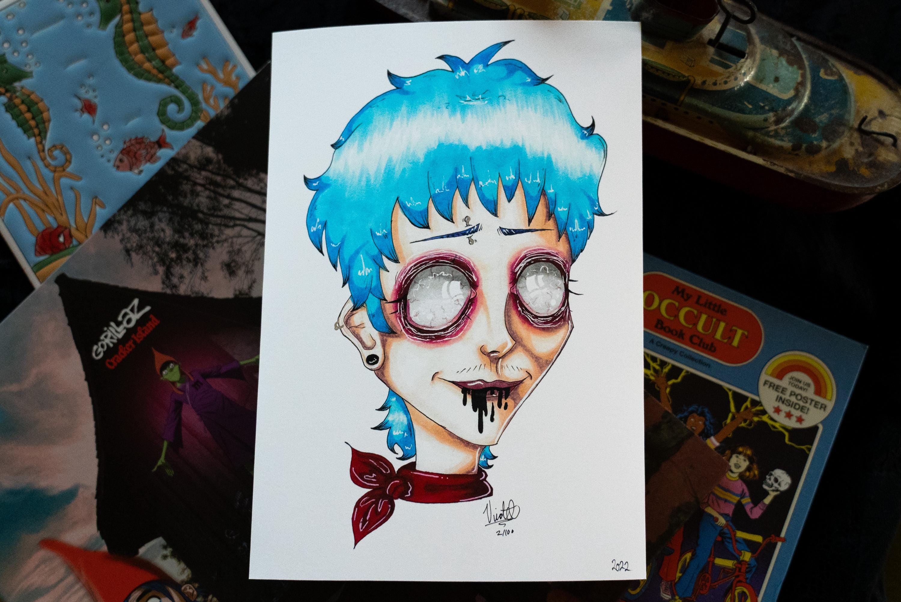 Gorillaz 2d Art - Etsy