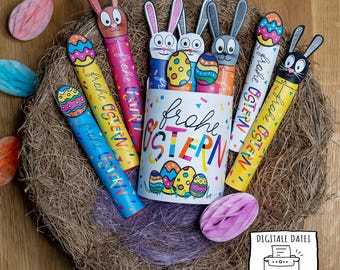 Download Duplo Easter wrappers, Easter bunnies, Easter eggs, PDF file, Duplo gift box, DIY, craft yourself