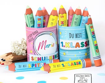 Duplo Back to School Labels – Printable PDF Pens | Back to School Gift for Kids | School Party Favors | Back to School Decorations for Girls and Boys