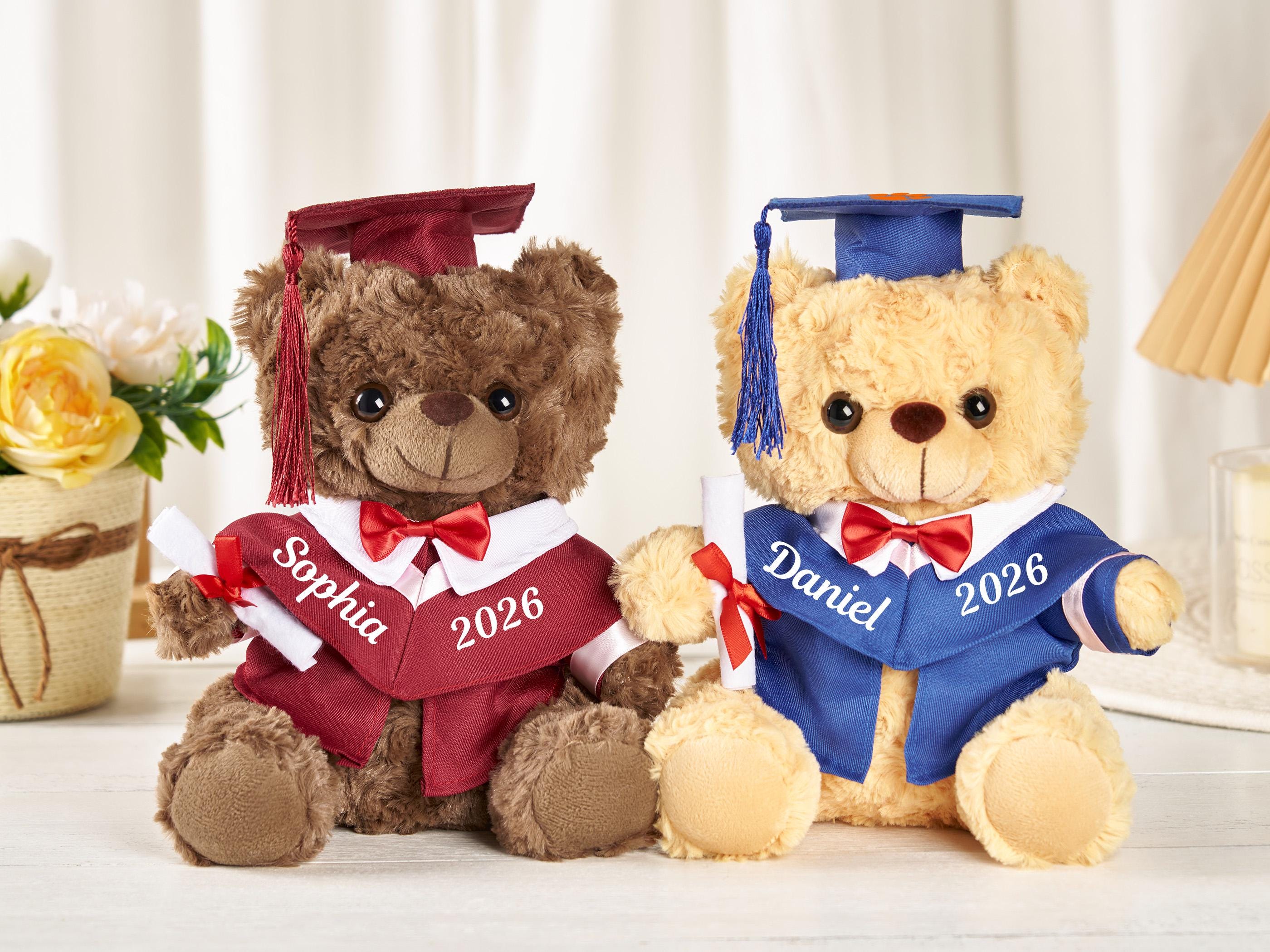 Personalized College Logo Graduation Bears,custom Grad Bear With Name ...