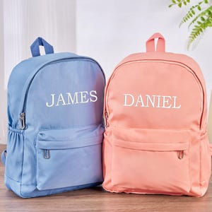 Sac à dos personnalisé pour enfants, cadeau d'anniversaire de sacs à dos personnalisés pour tout-petits, sac d'école mignon pour bébé avec nom monogramme pour filles et garçons