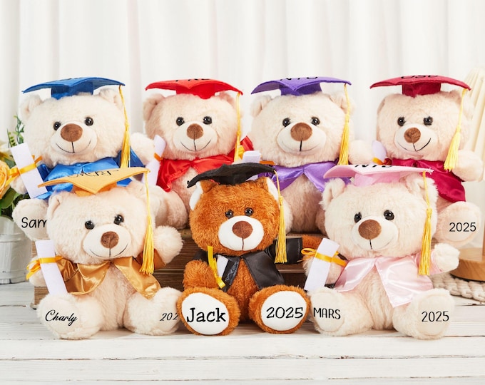 Personalized Graduation Teddy Bear 2026: Custom Name & Year