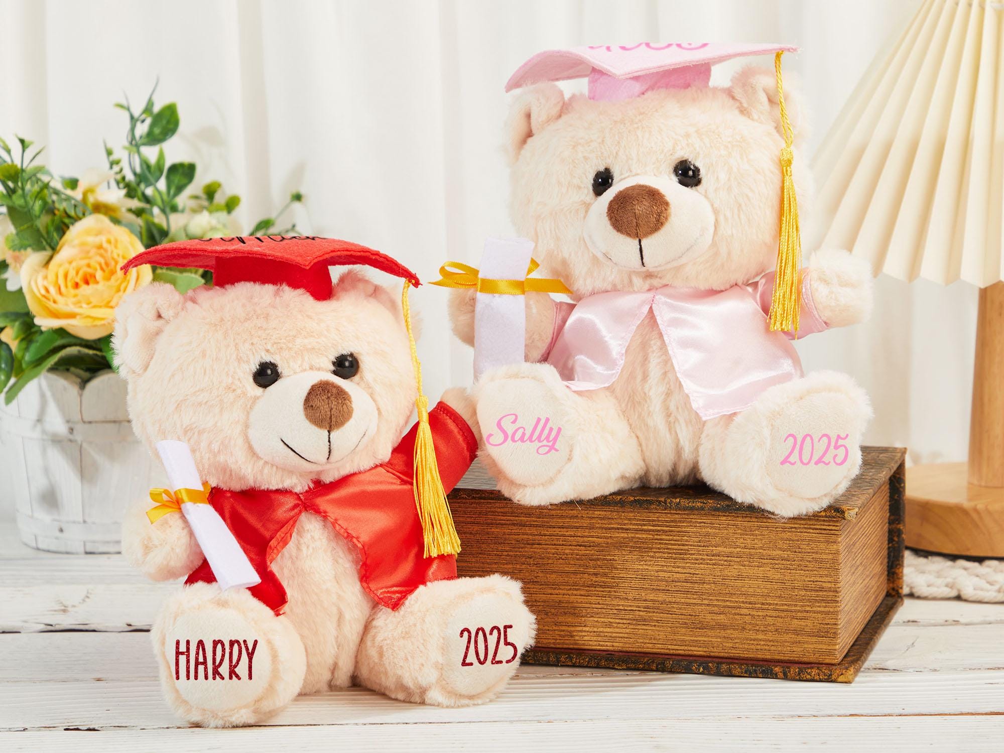 Custom Graduation Bear, Graduation 2025, Graduation Gifts, Graduation Keepsake, Gifts for Grads, Preschool Graduation, Grad Bear, Pre-k Grad