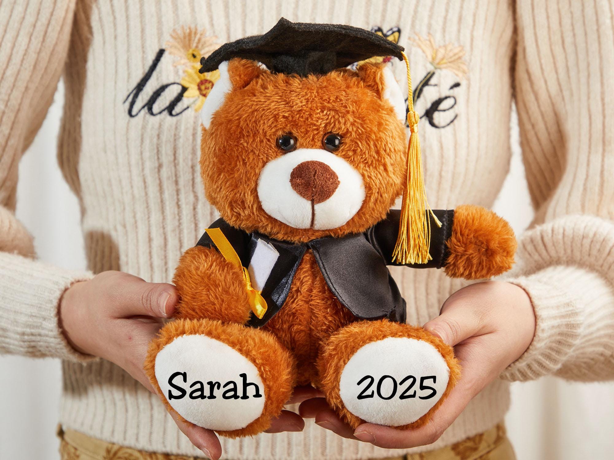Custom Graduation Bear, Graduation 2025, Graduation Gifts, Graduation Keepsake, Gifts for Grads, Preschool Graduation, Grad Bear, Pre-k Grad