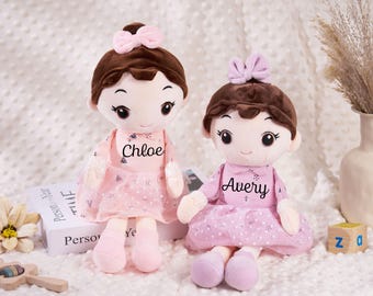 Doll Baby Girl Gift Personalized Baby Gifts For Kids Girls,Custom Girl Gifts For Girl Doll Rabbit Newborn Girl Gift Custom Stuffed Girl Doll