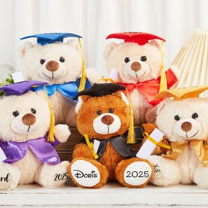 Personalized Graduation Bear 2025, Custom Gift for Grad, Graduation Teddy Bears, Graduation Keepsake, Kindergarten,Preschool Graduation Gift