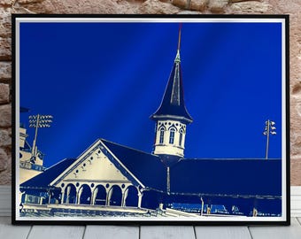 Churchill Downs Print, Kentucky Derby Art, Louisville Skyline (Digital Download)