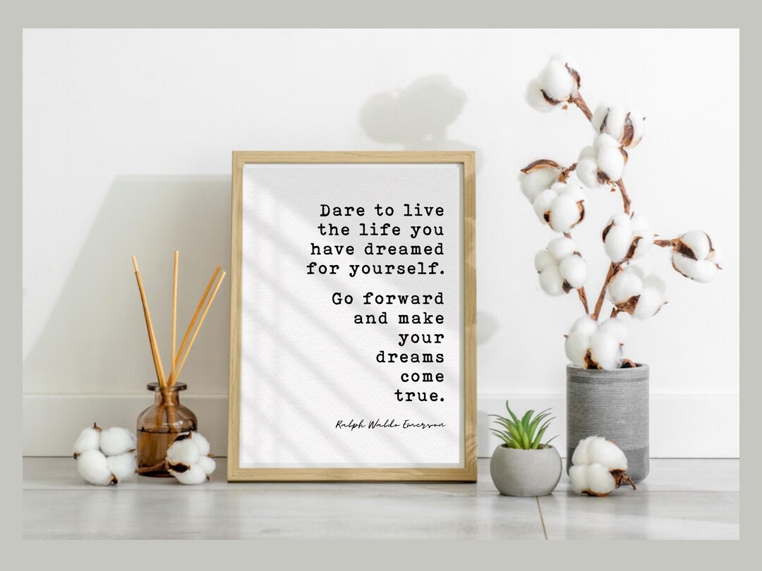 Emerson Quote Print: Inspirational Typewriter Wall Art (digital ...