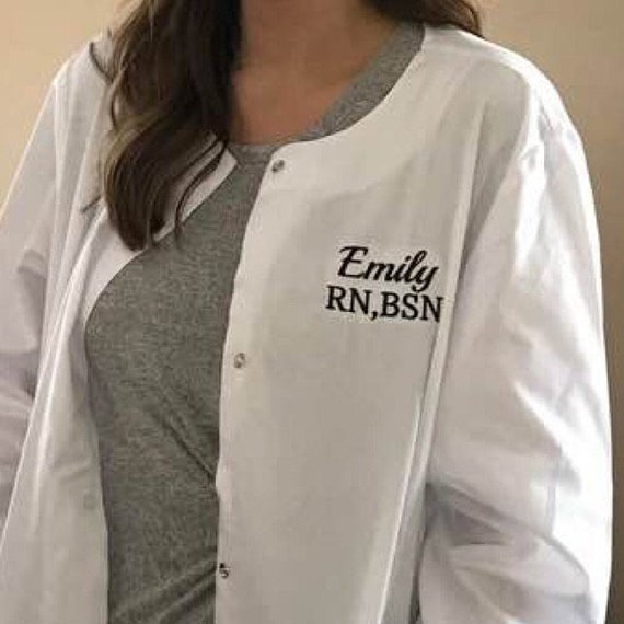 Personalized Lab Coat. Monogrammed Lab Coat. Personalized Lab Etsy