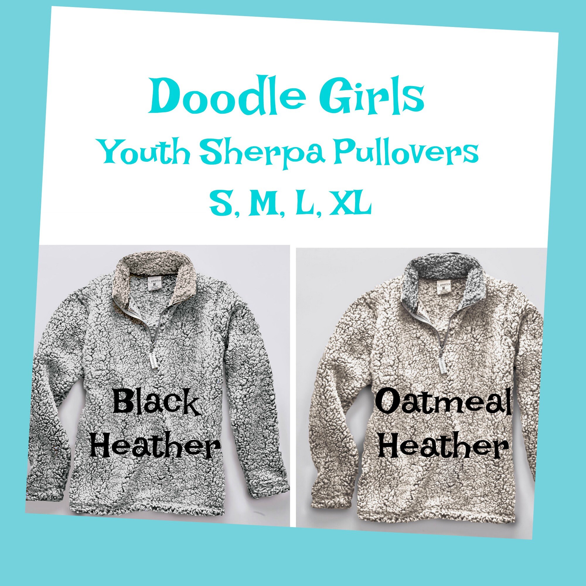 youth monogrammed sherpa pullover