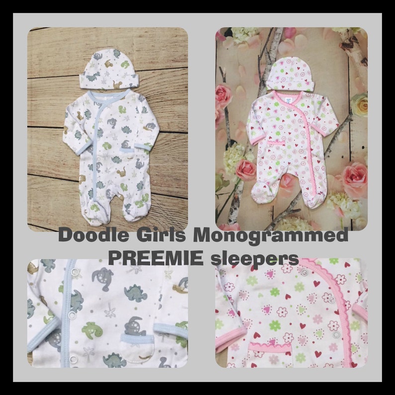 preemie girl sleepers