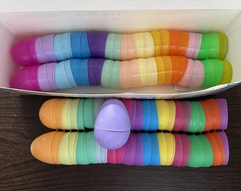 Leere Plastikostereier für Ostern, Partydekoration, befüllbar mit Süßigkeiten, Preisei-Spielzeug für Kinder, Babys und mehr!