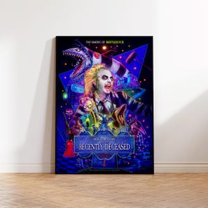 Beetlejuice Movie Poster, Wall Art, Wall Decoration, Framed Poster, Classic Matte Poster, Movie Poster Print