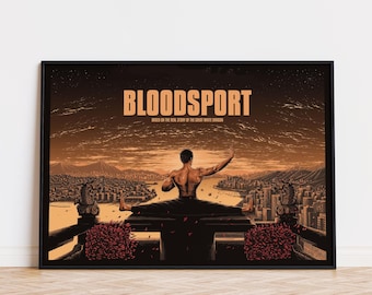 Bloodsport Movie Poster, Wall Art, Wall Decoration, Framed Poster, Classic Matte Poster, Movie Poster Print