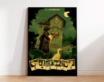 Amelie Movie Poster, Wall Art, Wall Decoration, Framed Poster, Classic Matte Poster, Movie Poster Print