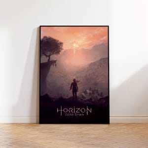 Horizon Zero Dawn ゲームポスター、ウォールアート、壁装飾、額入りポスター、クラシックマットポスター、ゲームポスタープリント