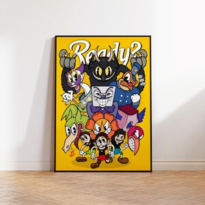 Cuphead Game Poster, Wall Art, Wall Decoration, Framed Poster, Classic Matte Poster, Game Poster Print