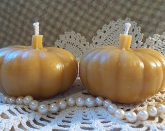 Beeswax Candle Pumpkin Fall Harvest Shaped Candle