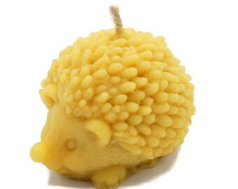 Pure Beeswax Candle Hedgehog Shaped Animal Candle