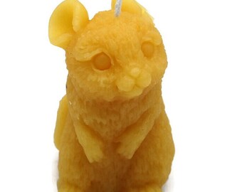 Pure Beeswax Mouse Candle