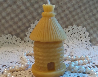 Beeswax Candle Old-Time Skep Shaped Candle