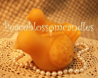 Beeswax Candle Peace Dove Pigeon Shaped Candle