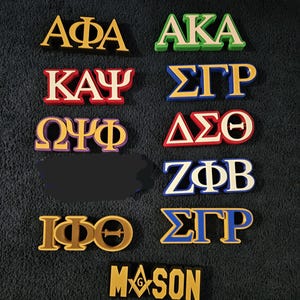 THE TRADITION: D9 Greek Letters Deskplate, Divine 9, SGRho, Kappa, Nupe,  AKA, Zeta, Alpha, Omega, Iota, Delta,  Sorority, Fraternity Gifts