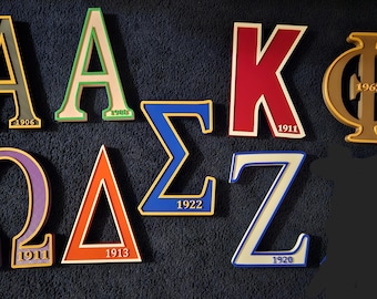 THE STANDARD: D9 Statue, Wall Art, SGRho, Kappa, Iota, Zeta, Alpha, AKA, Delta, Omega, Fraternity Gifts, Sorority