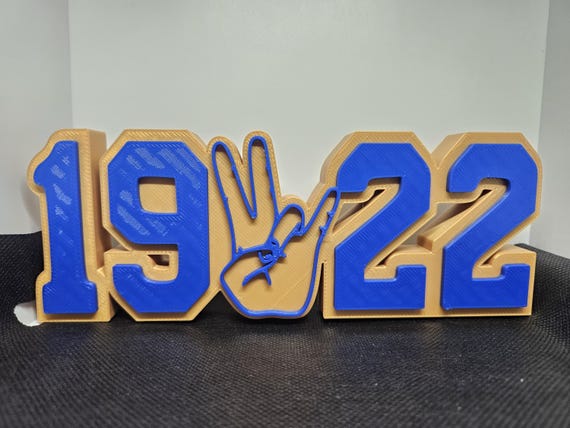 3D Printed D9 Desk Plate: Personalized Sorority Fraternity Gift