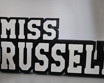 Placa de escritorio personalizada en 3D