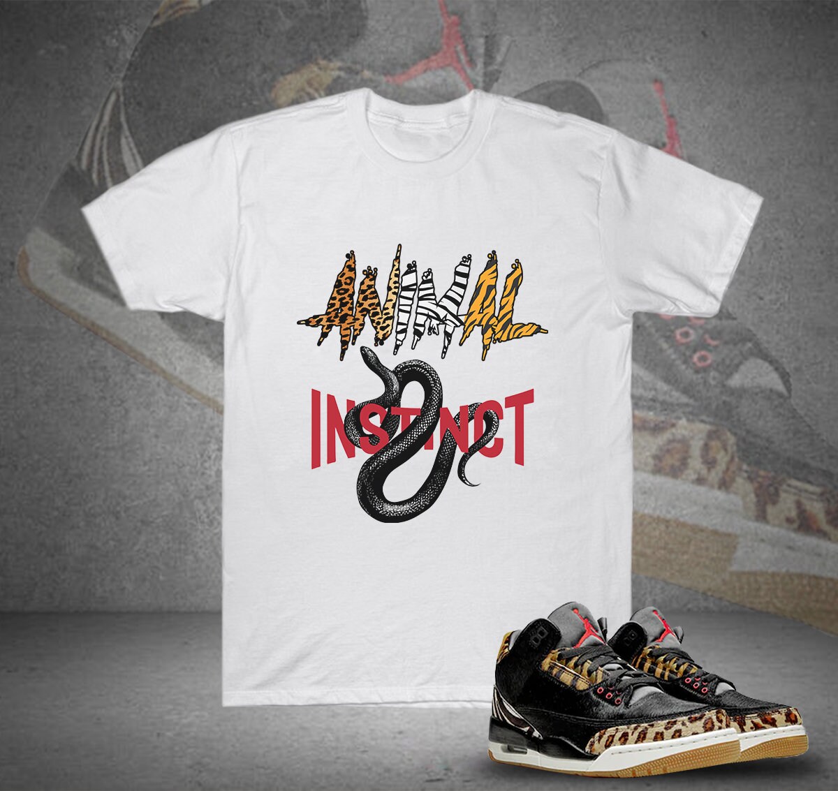 Animal Instinct Shirt Match Air Jordan 