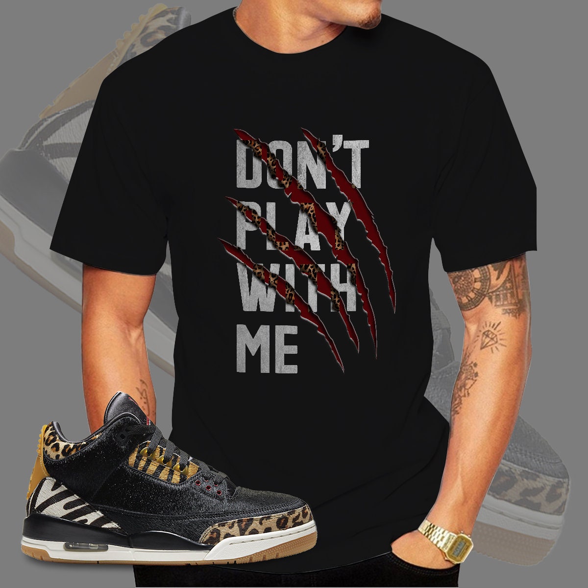 Jordan 3 Animal Instinct Match T-shirt 