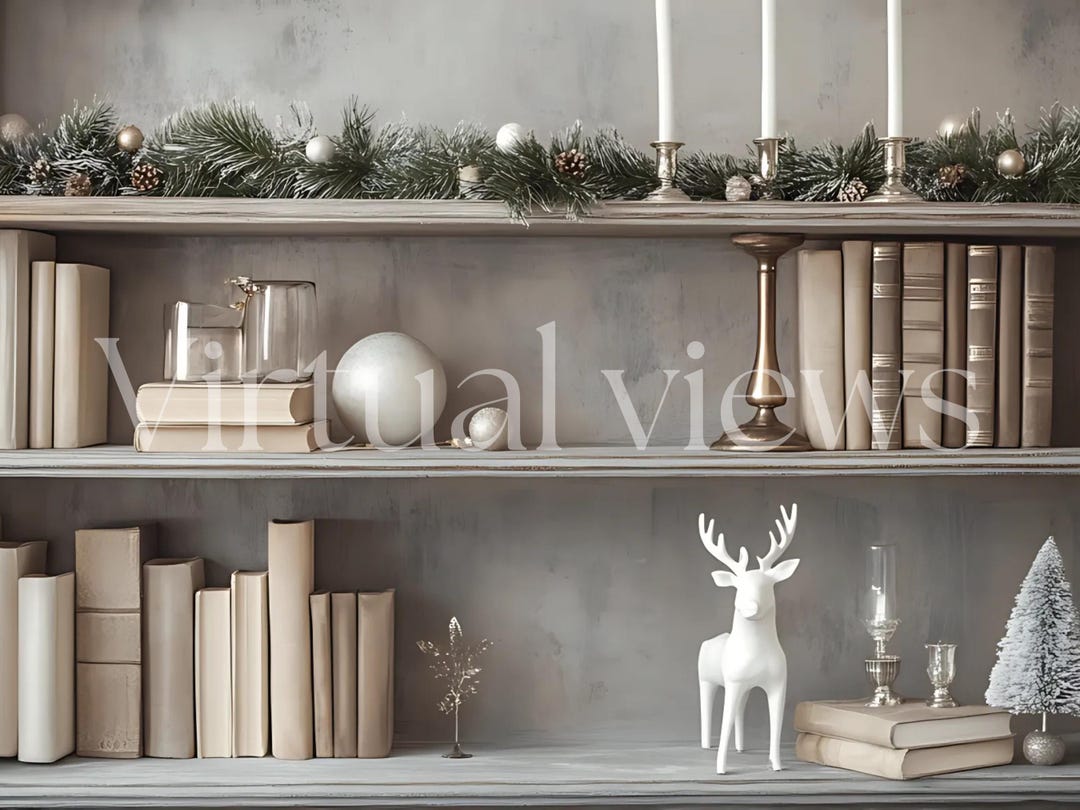 Christmas Zoom Background | Virtual Office Backdrop | Cozy Holiday ...