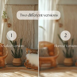 Boho Virtual Background: Artful Home Office Decor (digital Download) - Etsy