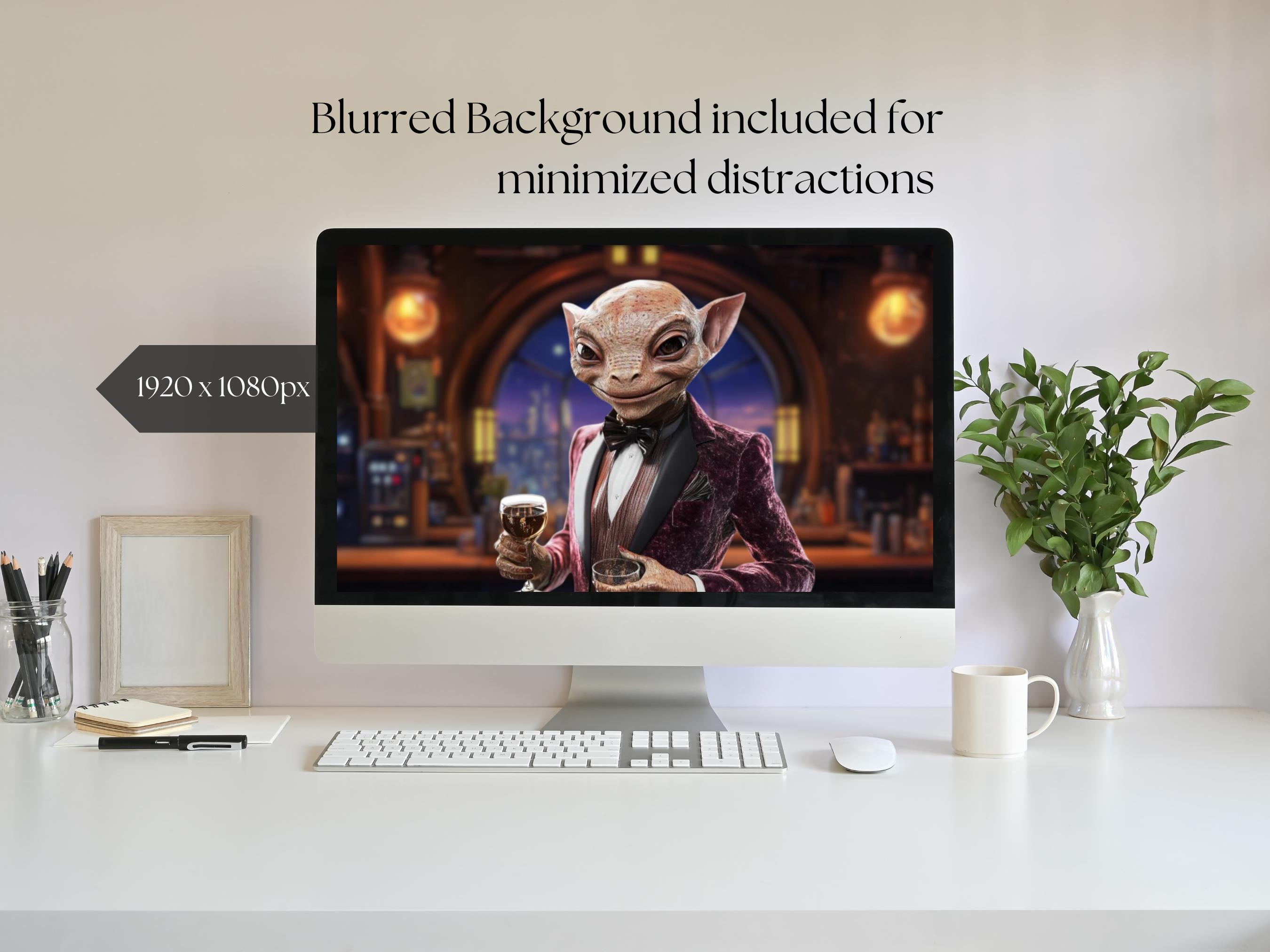 Intergalactic Bar Virtual Background: Zoom, Teams, Skype (digital ...