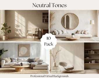 Arrière-plans virtuels aux tons neutres : zoom professionnel, équipes (téléchargement numérique)