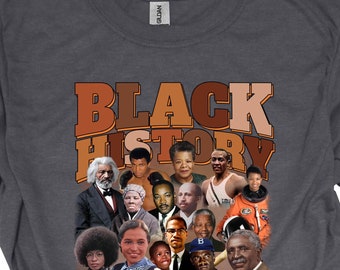 Camiseta con figuras de la historia negra, Black Power, BLM, Juneteenth