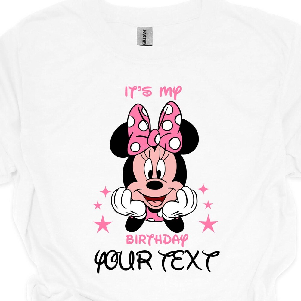 Custom Birthday Shirt,Minnie Mouse Custom Birthday Shirt,Custom Birthday Shirt With Name ,Custom Birthday Disney Shirt, Custom Birthday Gift Bespoketshirt