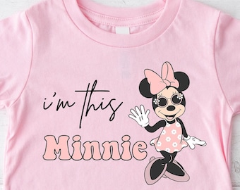 Minnie Maus 5.Geburtstag Shirt: ""Ich bin diese Minnie"" Tee."